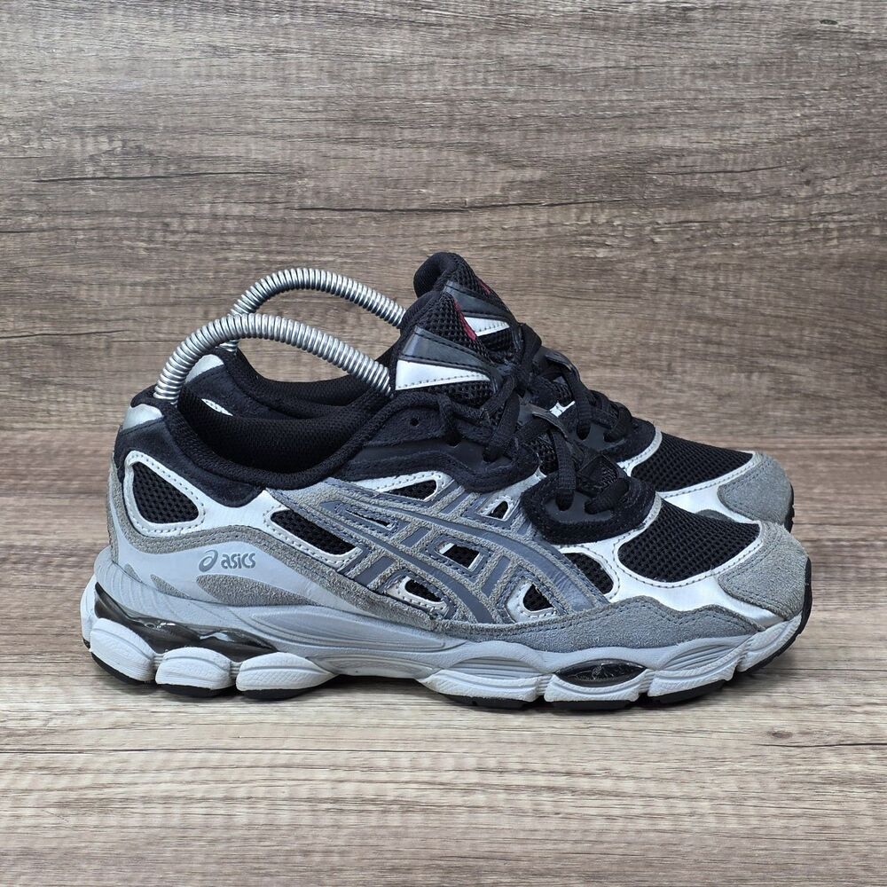 ASICS Gel NYC Men's Size 5.5 Women's Size 7 Black Gray Sneakers 1203A383